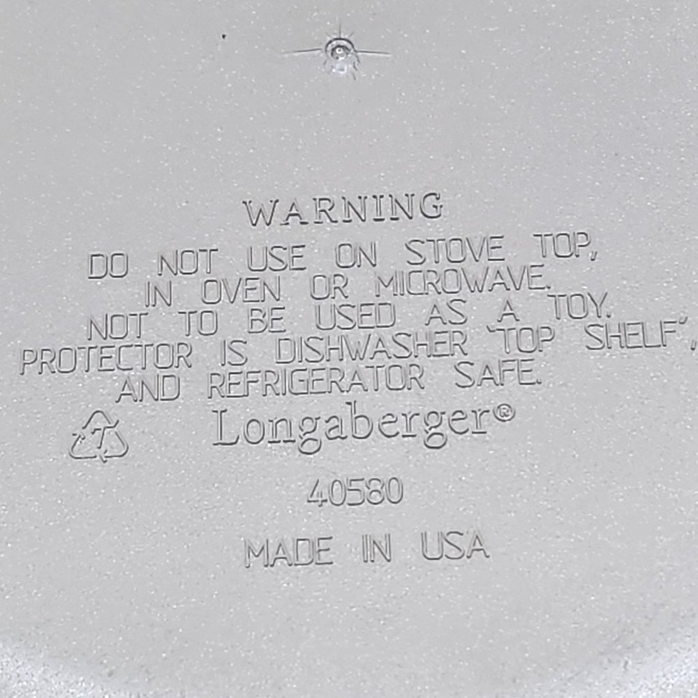 Longaberger Vintage 6.75" Round Basket with Plastic Insert - Picture 5 of 5